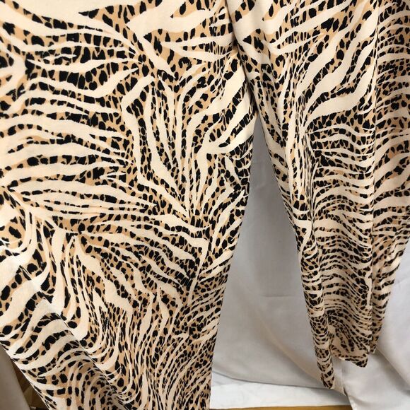 Comfort Code By Cuddle Duds Plus 3X Jumpsuit Romper With Pockets Animal Print - Picture 12 of 13